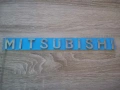 сребрист надпис Mitsubishi голям размер, снимка 4