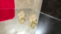 Van Cleef & Arpels VCA Gold Diamonds Vintage Alhambra Clips Clover Дамски Обеци, снимка 4