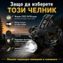 Мощен акумулаторен лед челник за глава LED фенер професионален за лов риболов каска бягане туризъм, снимка 5