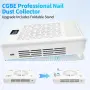 Прахоуловител за нокти CGBE 3600 об/мин, 5 скорости, 2 филтъра, снимка 3