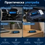 Електронен автомобилен часовник с термометър LCD дисплей подсветка и щипка за въздуховод, снимка 4