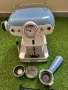 Ретро Еспресо кафемашина с ръкохватка Ariete Espresso Vintage 1389 Винтидж Синя, снимка 12