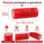 Презареждаща се акумулаторна батерия 26650 3.7V литиевойонна 6800mAh за фенр прожектор челник, снимка 6