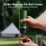 Портативна еспресо машина CERA PCM03S 80 ml Matte Black, снимка 6