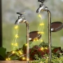 Декоративна соларна лампа чешма с кашпа и LED светлини - КОД 5006, снимка 6