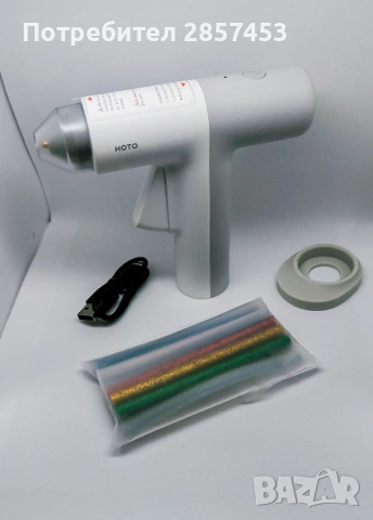 Пистолет за горещ силикон / USB-C / 30s heating / 10 glue sticks / нов, снимка 3 - Други инструменти - 54896218