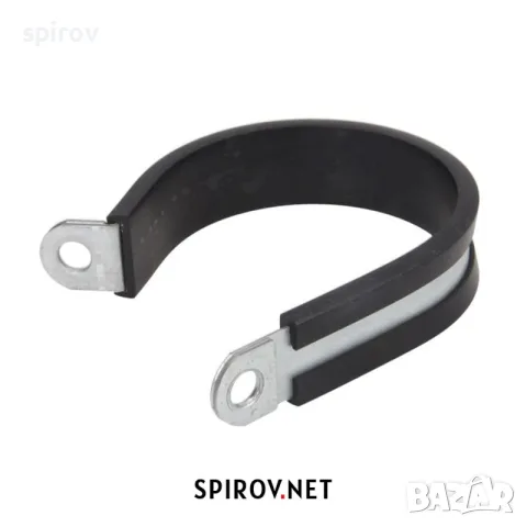 P‑скоба за кабели и маркучи метална с гумена подложка (6–70 mm), снимка 12 - Части - 55701031