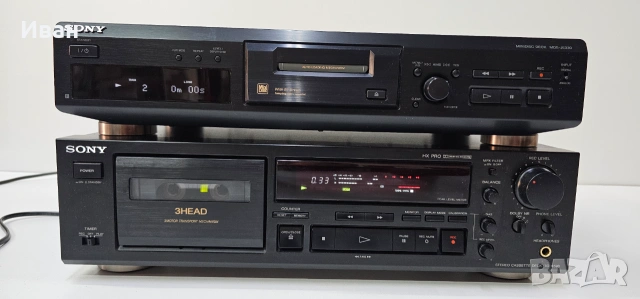 Касетен дек Sony TC-K590 + Sony MDS-JE330 Мини диск