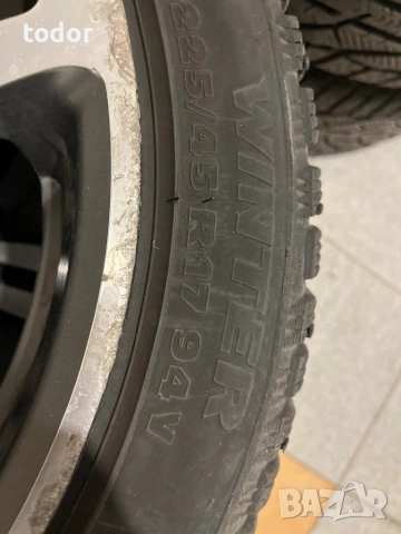 BMW M-джанти 17 цола с зимни гуми, снимка 6 - Гуми и джанти - 54517324
