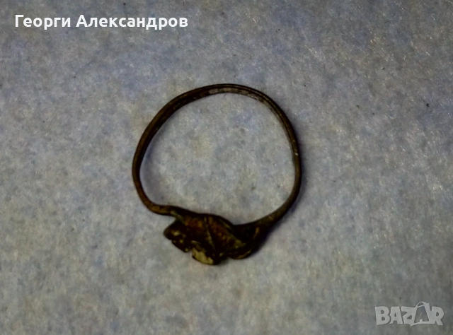 Старинен СРЕБЪРЕН ПРЪСТЕН - РОЗА Оксидирано СРЕБРО 800 Ръчна Изработка!, снимка 6 - Антикварни и старинни предмети - 54307686