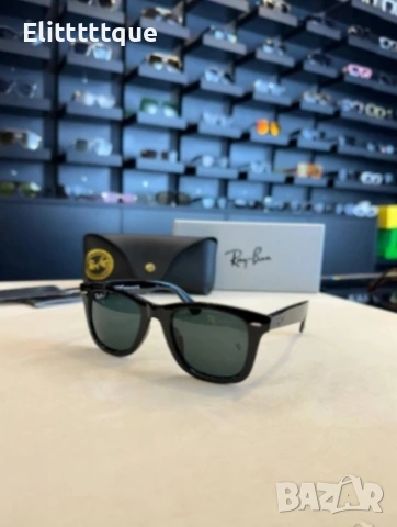 очила с черен обикновен калъф и ув защита ray ban , снимка 18 - Слънчеви и диоптрични очила - 54888548