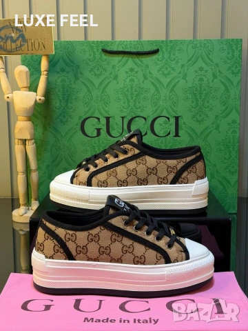 Gucci ⚜️Дамски Кецове , снимка 14 - Кецове - 54949207