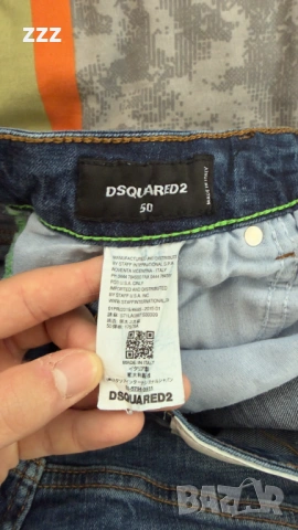 Мъжки дънки Dsquared2 ICON Milano Italy – размер 50, slim fit, distressed style, снимка 4 - Дънки - 54798851