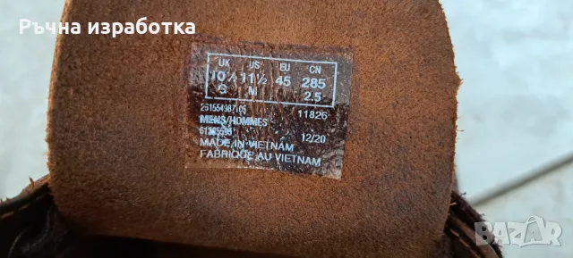 clarks мъжки боти номер 45 обувки кубински боти естествена кожа цвят кафяв, снимка 12 - Мъжки боти - 55509610
