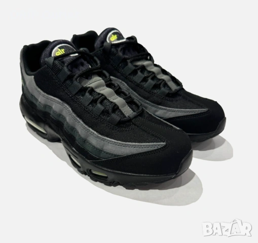 !НОВИ! Nike Air Max 95 Logo | Black/Grey/Volt | + КУТИЯ, снимка 3 - Маратонки - 54574617