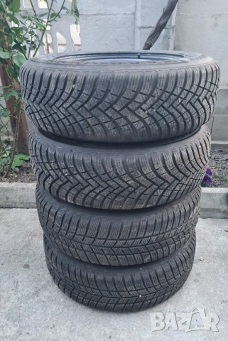 4 бр. Зимни гуми 195/65 R15 с оригинални железни джанти за Opel (GM) 5х110
