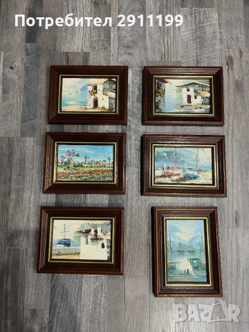 Маслена картина, 6 бр.