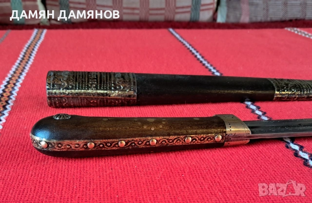 Дълъг овчарски нож с кания, снимка 3 - Антикварни и старинни предмети - 54937029