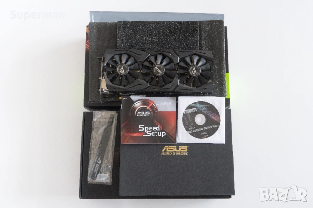 Видео Карта NVIDIA ASUS ROG STRIX GTX 1070 GAMING 8G, снимка 3 - Видеокарти - 54549692