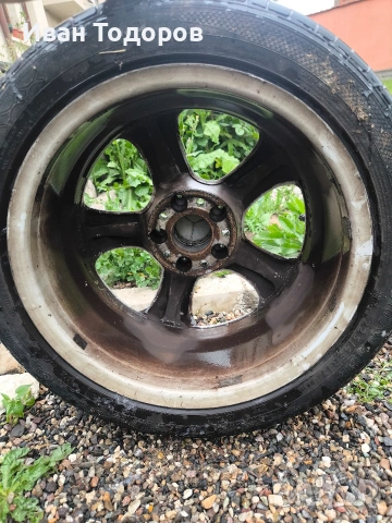 Джанти с гуми 17 " 7.5 J et36 225/45/17 Мерцедес Mercedes w203 w209 w210 w202, снимка 16 - Гуми и джанти - 54550152