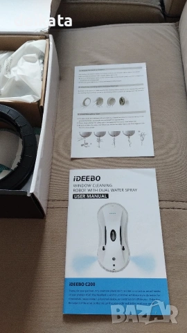 Робот за почистване на прозорци iDEEBO C200 Window Cleaning Robot, снимка 3 - Прахосмукачки - 54961557
