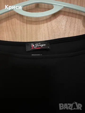 Елегантна черна рокля - М/Л, снимка 5 - Рокли - 55339847