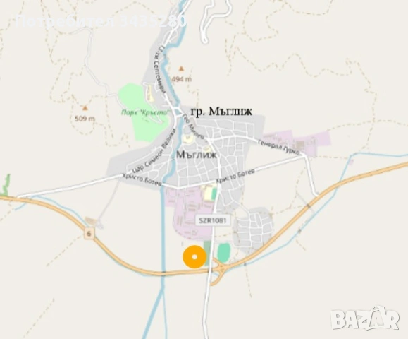 Продава 60 дка инвестиционен парцел в центъра на България с лице на главен път София-Бургас