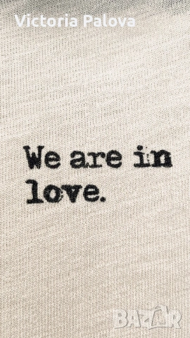 PENN&INK N.Y. Тениска „We are in love“ – oversized, 100% органичен памук, снимка 4 - Тениски - 54009921