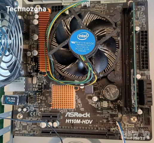 ASRock H110M-HDV + Intel Celeron + 4GB DDR4 RAM, комплект