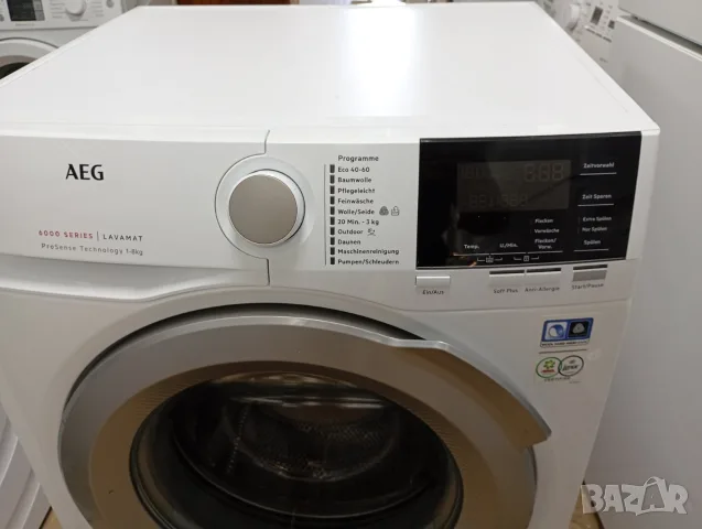 Като нова пералня Аег Aeg 6000 Series 8кг А+++ 2 години гаранция! , снимка 3 - Перални - 55364276