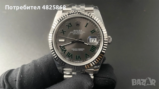 Rolex Datejust 41mm Wimbledon , снимка 8 - Мъжки - 54526466