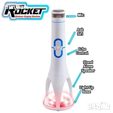 Микрофон Мі-Міс Black / The Rocket Pink / The Rocket - 3 модела, снимка 4 - Музикални играчки - 55407475