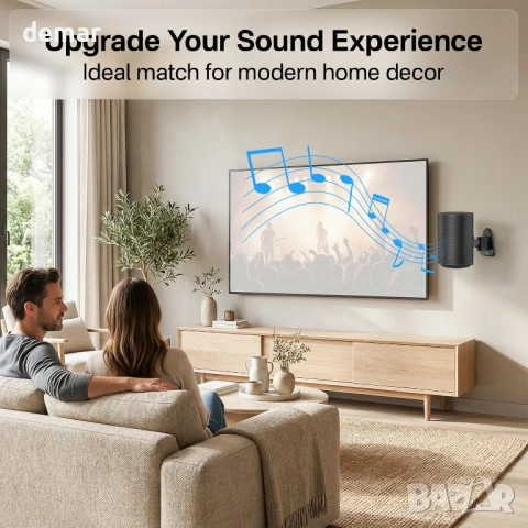 Стойка за високоговорител Sonos Era 100 / Era 100 SL за стенен монтаж, до 10,5 кг, 1 чифт, снимка 6 - Други - 54413565