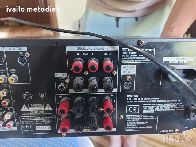 УСИЛВАТЕЛ SONY TA-VE610, снимка 11 - Ресийвъри, усилватели, смесителни пултове - 55529664