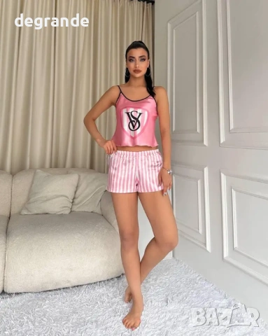 🎀Дамски Комплект спално бельо🎀Victoria's Secret🎀 100% сатен , снимка 2 - Бельо - 54812880