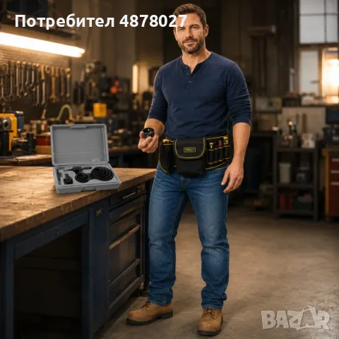 Комплект триони за дупки за дърво и гиспокартон 16 части CASE29 + Подарък Многофункционална работна , снимка 13 - Куфари с инструменти - 55572959