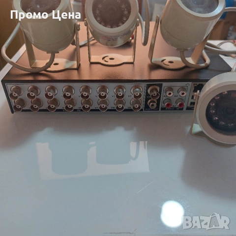 Комплект за видеонаблюдение DVR рекордер H.264,16-канален + 8 камери, снимка 8 - Други - 54207576