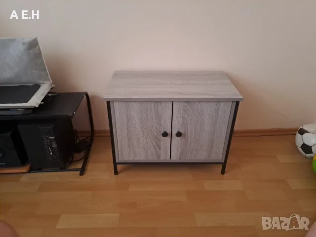 ТВ шкаф с врати vidaXL, Сив сонома, 60x35x45 см, Инженерно дърво, 12 kg, снимка 5 - Шкафове - 55292376