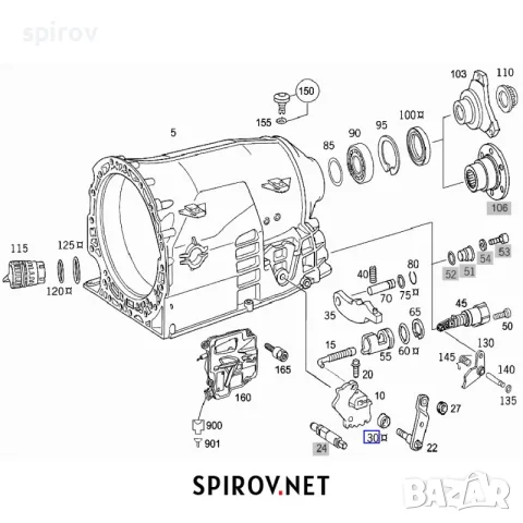 Уплътнение автоматична скоростна кутия Mercedes 722.6 5G Tronic, снимка 4 - Части - 55701357