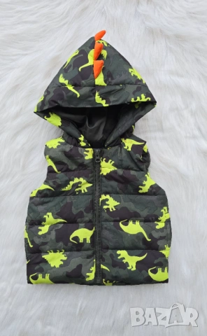 Детски елек динозаври размер 12 месеца