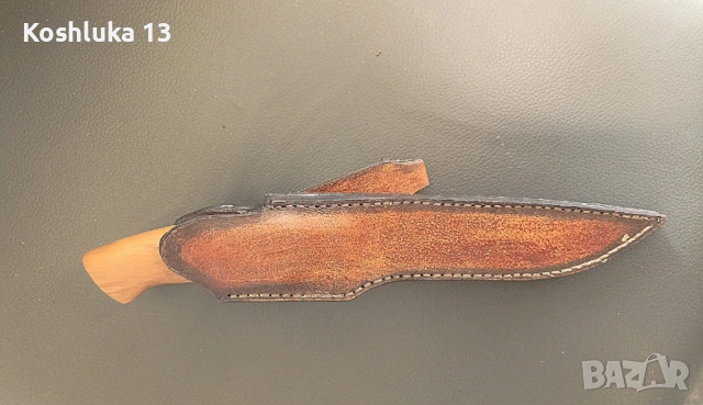 Нож ръчна изработка с кожена кания