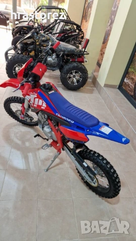 НОВИ - Бензинов кросов мотор 125 cc/кубика с ФАР и ЕЛ.СТАРТ, снимка 3 - Мотоциклети и мототехника - 54385102