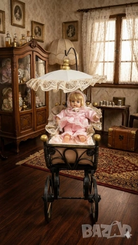 Антична количка за кукли