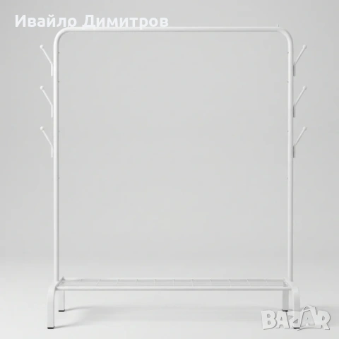 Метален щендер за дрехи и обувки, снимка 6 - Етажерки - 54215294