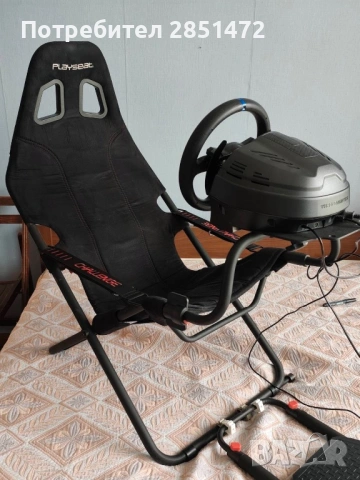 Волан и педали Thrustmaster T300 и седалка Playseat