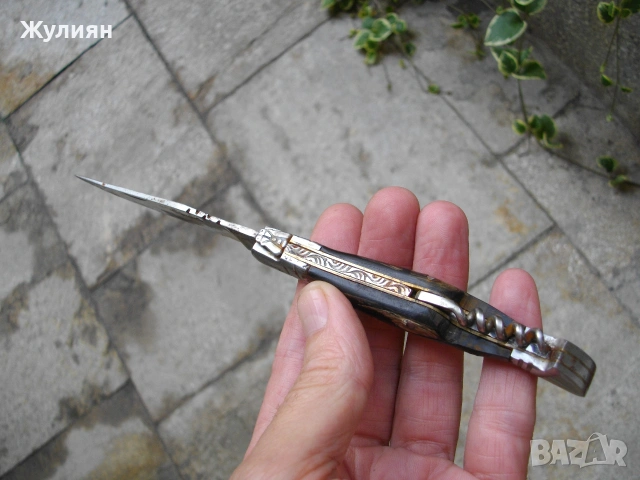КОЛЕКЦИОНЕРСКО ДЖОБНО НОЖЧЕ LAGUIOLE, снимка 7 - Антикварни и старинни предмети - 55145069