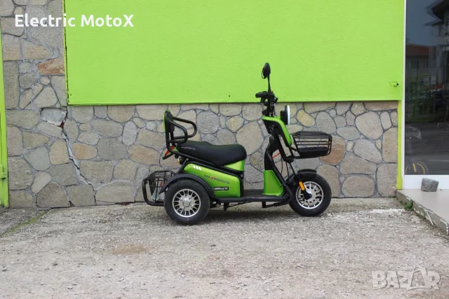 Двуместна електрическа триколка  Pudding 1800W-48V-20Ah GREEN, снимка 12 - Мотоциклети и мототехника - 55372234