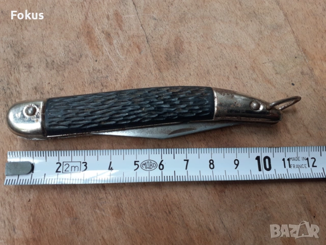 Старо немско джобно ножче, нож Okapi с бакелитени чирени, снимка 7 - Антикварни и старинни предмети - 54238839