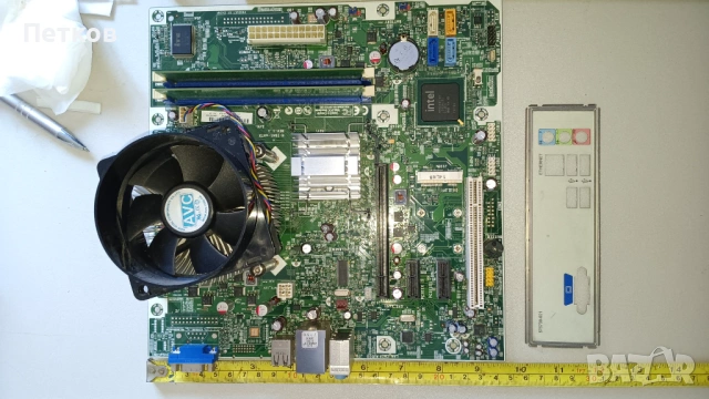 *дънна платка Foxconn 2A8C DDR3 1333Hz /с задна планка/ с процесор Intel pentium  Intel® Pentium® P, снимка 2 - Дънни платки - 30869590
