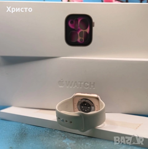 ГАРАНЦИОНЕН!!! Apple Watch 11 GPS, Корпус Rose Gold Aluminium 42mm , снимка 3 - Смарт часовници - 54444076